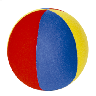 Pelota en tela multicolor diámetro 17 cm