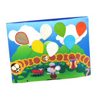 Tapete de texturas para bebés de globos 120x90 cm