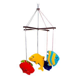 Móvil animales y figuras x 5 Mar para bebés