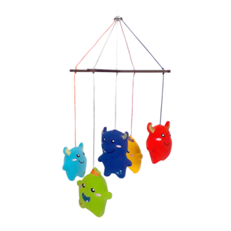 Móvil animales y figuras x 5 Monstruos para bebés