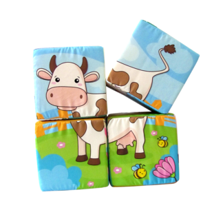 Cubos Rompecabezas Grande x 4 piezas en espuma