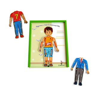Juguemos a Vestir Enhebrando Niño Carlitos
