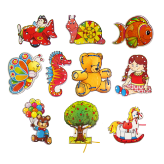 Figuras de Enhebrado x 10 unidades Grandes