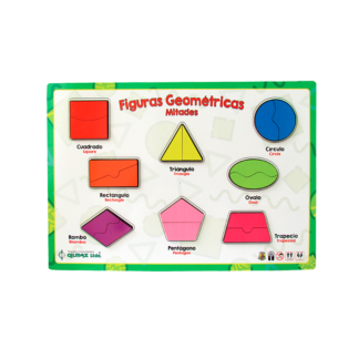 Encajable Figuras Geométricas Mitades
