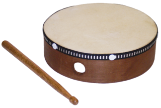 Pandero de Madera Ø15 cm