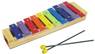 Xilófono de 10 notas Platino.