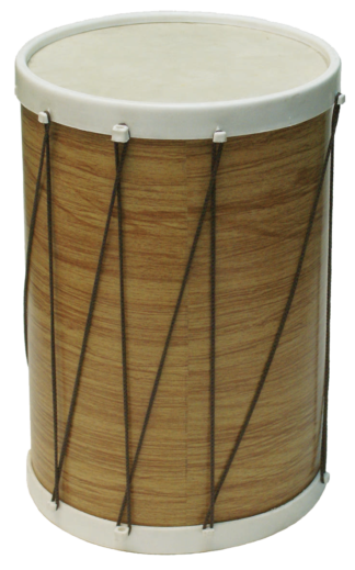 Tambor en Cuero Natural Grande