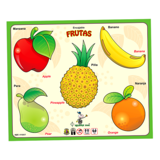 Encajable de Frutas x 5 (Español e Inglés)