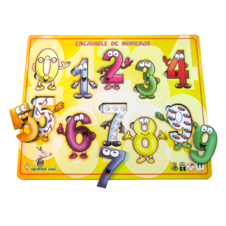 Encajables de números del 0 al 9