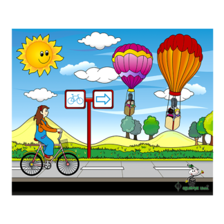 Rompecabezas “ La Bicicleta y Los Globos ”