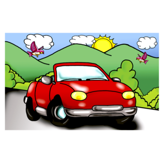 Rompecabezas “ El Carro Rojo ”