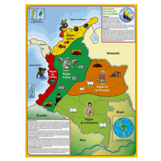 Rompecabezas de Regiones de Colombia.