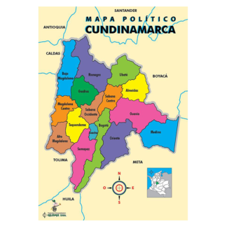 Rompecabezas "Mapa Político de Cundinamarca".