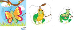 Rompecabezas en capas "La Mariposa".