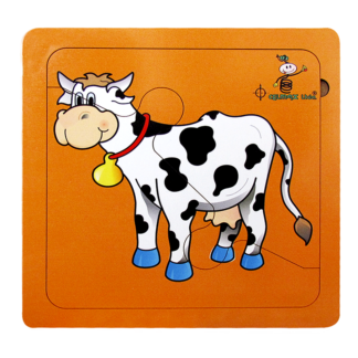 Rompecabezas "La Vaca" 20x20 cm .