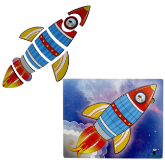 Rompecabezas de Silueta "Cohete".