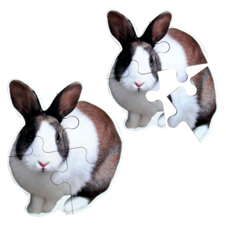 Rompecabezas de Silueta "Conejo".